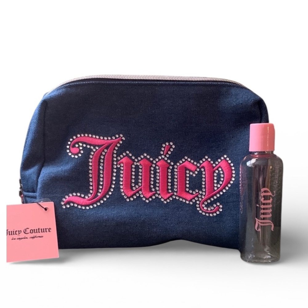 Juicy Couture Pink Lined Cosmetic Bag